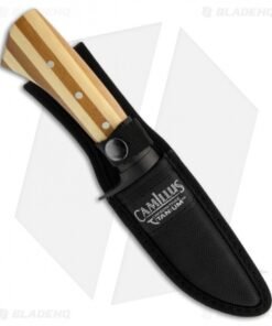 Alternative view of Camillus 9.75" Carbonitride Titanium Bamboo Fixed Blade (4.75" Plain) 18538