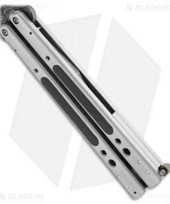 Alternative view of Chuck Gedraitis Knives Balisong #112 Titanium Butterfly Knife (4.25" Damascus)