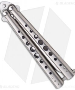 Alternative view of Chuck Gedraitis Knives Balisong #43 Titanium Butterfly Knife (4" Satin)