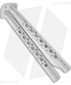 Alternative view of Chuck Gedraitis Knives Balisong #103 Titanium Butterfly Knife (4.5" Satin)