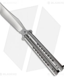 Chuck Gedraitis Custom Balisong #147 Butterfly Knife Titanium (4.25" Satin)