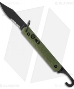 Rainier Knives Fastpak Fixed Blade Knife Black Paracord (2.8" Stonewash)