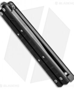 Alternative view of Combative Edge L2 Legacy Tanto Butterfly Knife G-10 (4.25" Bead Blast) Balisong