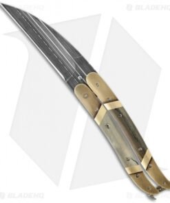 Corrie Schoeman Balisong Butterfly Knife Bronze & Mammoth Ivory (Damascus)