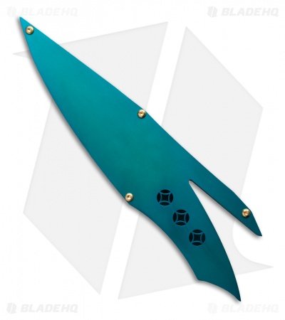 Dew Hara Custom SAN Fixed Blade Knife Green (5.25" Black) Japan - Image 3