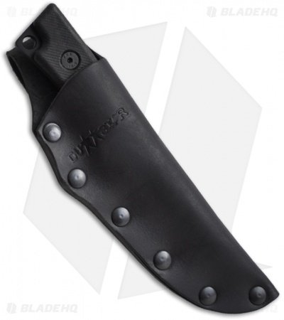 DUSTAR Knives Lahav Fixed Blade Knife (3.5" Black Plain)