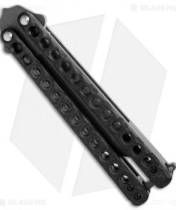 Alternative view of Sam Eddleman Katana Balisong Knife Carbon Fiber (4.25" Acid Wash)