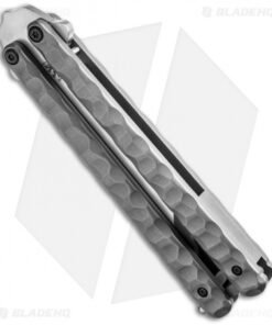 Alternative view of Sam Eddleman Weehawk Tanto Balisong Butterfly Knife Scalloped (4.25" Acid Wash)
