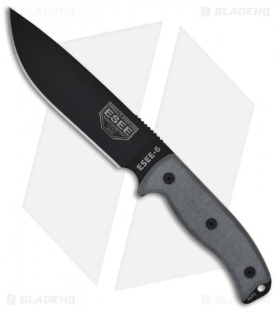 ESEE Knives ESEE-6P-OD Knife w/ OD Green Sheath (6.5" Plain)