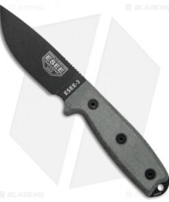 ESEE Knives ESEE-3PM-B Modified Knife Black Sheath (3.88" Black)