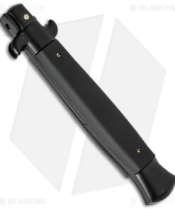 Alternative view of Frank B 9" Tactical Midnight Italian Stiletto Automatic Black (4" Black Serr)