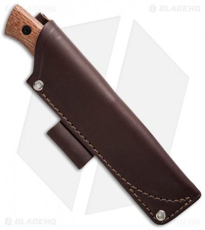 Fiddleback Forge Production Bushfinger Natural Canvas Micarta (4" Stonewash) - Image 2