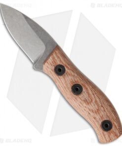 Fiddleback Forge Production Runt Knife Natural Canvas Micarta (2.125" Stonewash)