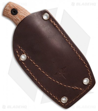 Fiddleback Forge Production Runt Knife Natural Canvas Micarta (2.125" Stonewash) - Image 2