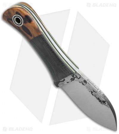Fiddleback Forge Stubbymuk Knife Ironwood/Black Canvas (2.5" Satin) - Image 2