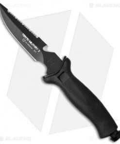 Fox Knives Tekno Military II Fixed Blade Diving Knife (4.5" Black) 641
