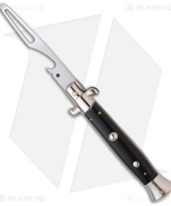 Frank B 8.5" Italian Stiletto Automatic Bottle Opener Black