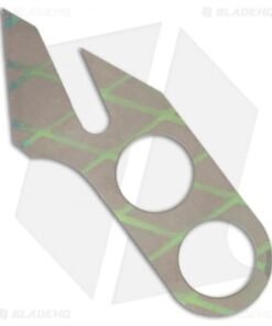 Alternative view of Gray Precision Rhino Tool Titanium Knife (Toxic Green / Bead Blast)