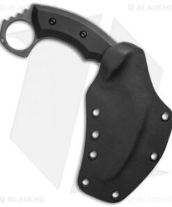 Alternative view of HavocWorks Custom KAOS-BIT Karambit Black G-10 (3.25" Pattern Etched)