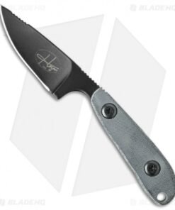 Hazen Knives Outdoorsman 1095 Series Fixed Blade Knife Micarta (3" Black)