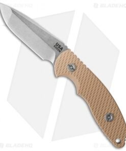 Hinderer Knives FXM 3.5" Fixed Blade Spanto Knife Coyote Brown *No Sheath