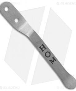 Hom Design Titanium Engraved Pocket Clip Balisong Basilisk