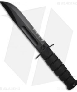 Alternative view of Ka-Bar Full-Size Fighting/Utility Knife Black GFN Sheath (7" Black Serr) 1214