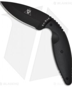Ka-Bar Large TDI Law Enforcement Fixed Blade Knife (3.625" Black) 1482