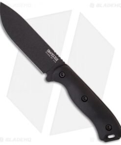 Ka-Bar Short Becker BK16 Drop Point Fixed Blade Knife (4.38" Black)