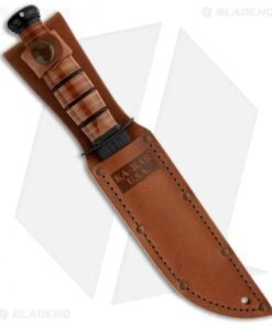 Alternative view of Ka-Bar Short USA Fighting/Utility Knife Leather Sheath (5.25" Black) 1251