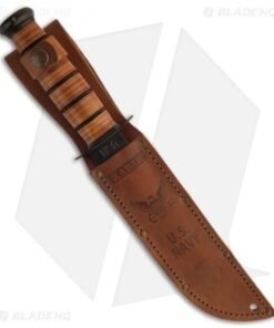 Alternative view of Ka-Bar Bowie Full-Size Navy Knife Leather Sheath (7" Black) 1225