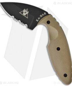 Ka-Bar Small TDI Law Enforcement Knife Coyote Brown (2.31" Black Serr) 1477CB