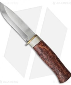 Karesuando Kniven Hunter 10 Fixed Blade Knife Curly Birch/Horn (3.875" Satin)