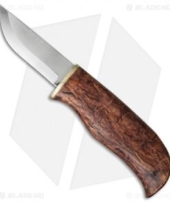 Karesuando Kniven Vuonjal Fixed Blade Knife Curly Birch (2.875" Satin)