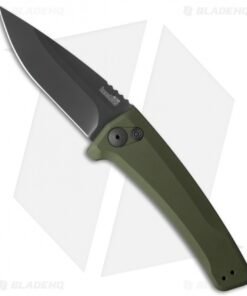 Kershaw Launch 3 Automatic Knife OD Green Aluminum (3.4" Black) 7300BLKOL