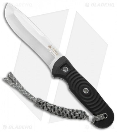 Kizlyar Supreme Knives Vendetta Fixed Blade Knife Black G10 (5.25" Satin) KK0221