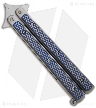 Les Voorhies Custom Knives Model 1 Balisong Butterfly Knife w/ Titanium Scales 2 - Image 2