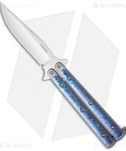 Les Voorhies Custom Knives Model 1 Balisong Butterfly Knife w/ Titanium Scales 3