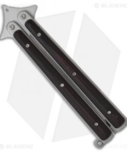 Alternative view of Les Voorhies Custom Knives Model 1 Balisong Butterfly Knife Red / Black G-10