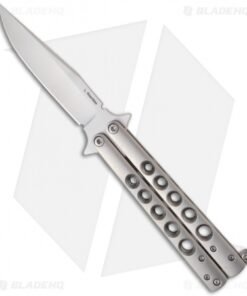 Les Voorhies Custom Knives Model 1 Balisong Butterfly Knife Titanium #1