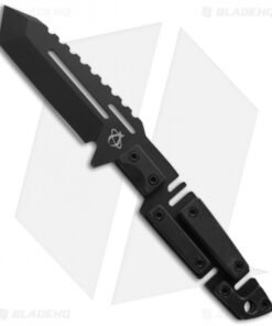 Mantis Tactical Chaos 2 Fixed Blade Knife (4" Black Plain) MF-4cm