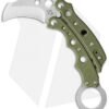 Mantis Vuja De Balisong Karambit Crossover Knife Green G-10 (2" Satin) MK-4G
