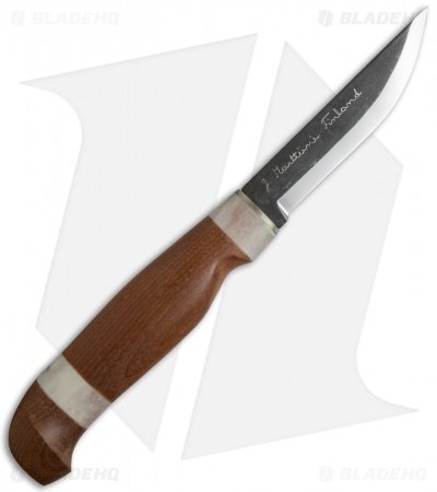 Marttiini Lumberjack Reindeer Horn Fixed Blade Knife (4.00" Plain) 127013 - Image 2