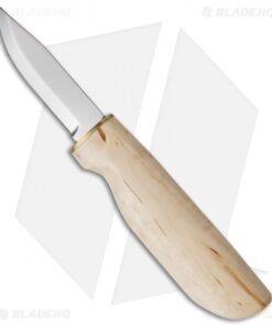 Marttiini Knives New Handy Curly Birch Fixed Blade Knife (3" Mirror) 511017