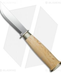 Marttiini Lapinleuku Fixed Blade Knife Curly Birch (Mirror Plain) 235