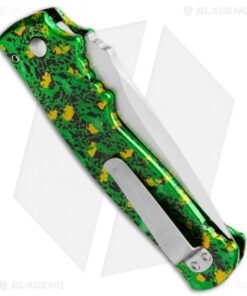 Alternative view of Walter Brend Custom "Trick Splash" M2 Auto Knife Stingray Inlay (4" Tanto)