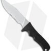 Maxpedition Medium Short Clip Point Knife (5.5" Bead Blast Serr) MSCP2