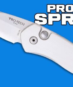 Alternative view of Protech Sprint Automatic Knife Silver w/ Carbon Fiber (1.95" Black) 2912