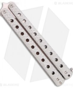 Alternative view of McAhron Custom Balisong Glass Fiber Twill Butterfly Knife (4.5" Satin)