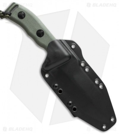Microtech Crosshair Knife Green Double Edge Fixed (5" Green Elmax) 101-1GR - Image 3